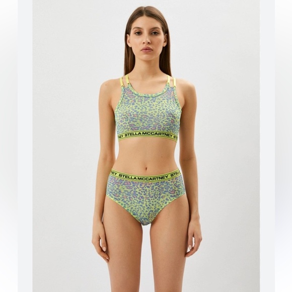 STELLA MCCARTNEY***Animal Print Bralette w/High Waist Underwear SET***Sm. $428 - Picture 2 of 10
